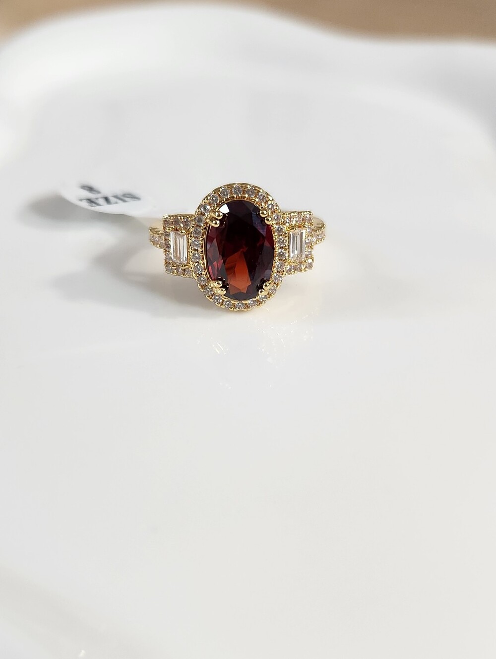 18k Gold Plated Zirconia Ring